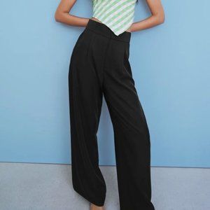 Zara Black Wide Leg Trousers